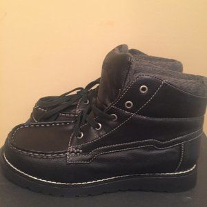 Kenneth Cole Reaction Take Square Black Ankle Boot